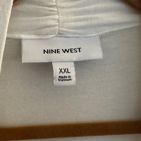 Nine West Plus Size White Cardigan Cover Up  - XXL - Picture 2 of 4